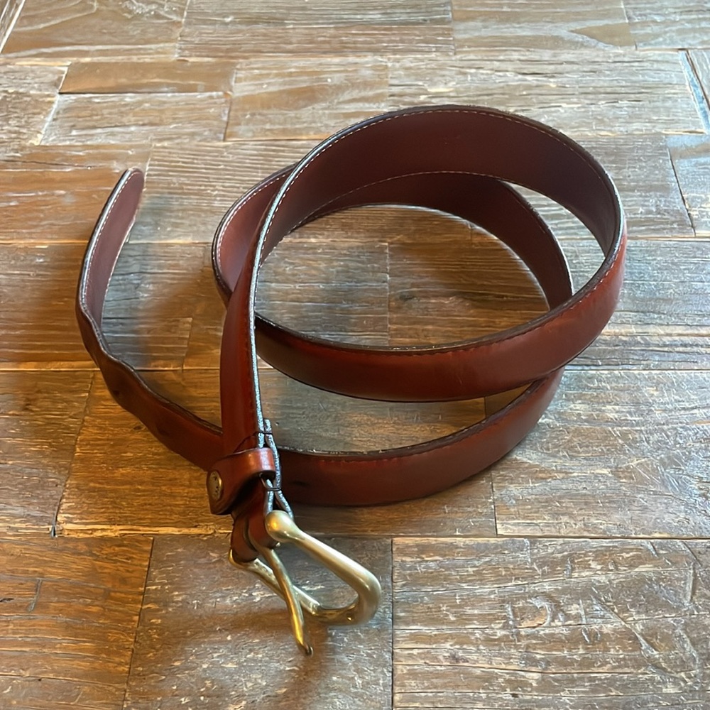 Vintage Coach Cognac Leather Belt #5939🖤